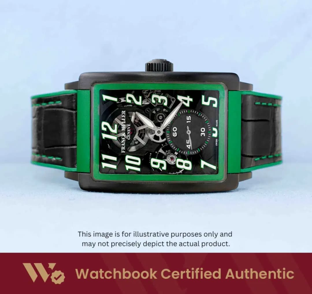 Franck Muller Long Island Evolution LI 33 S6 SQT LTD NR BR TT SKELETON VR Black w Stamped guilloché w sun pattern