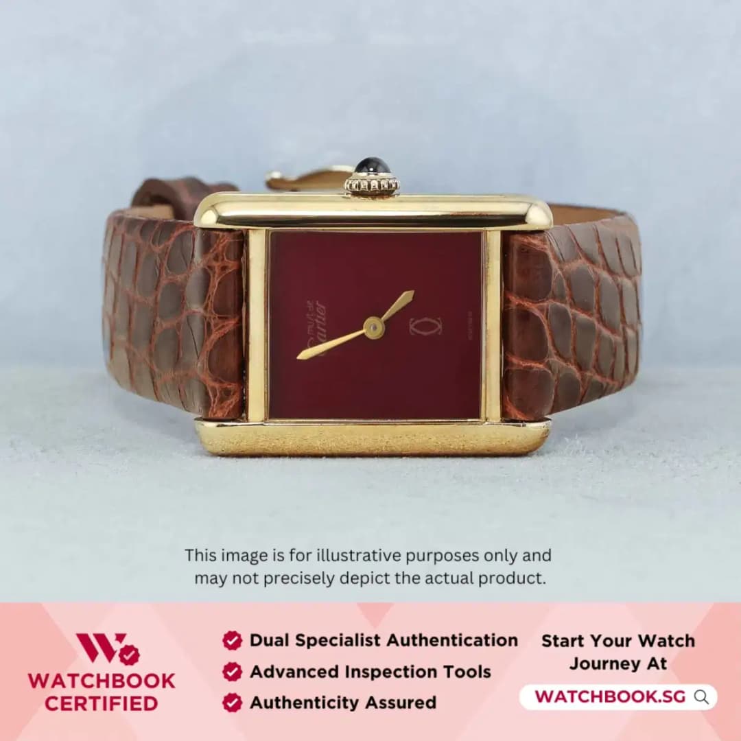 Cartier Tank Must Vermeil 366001 Burgundy