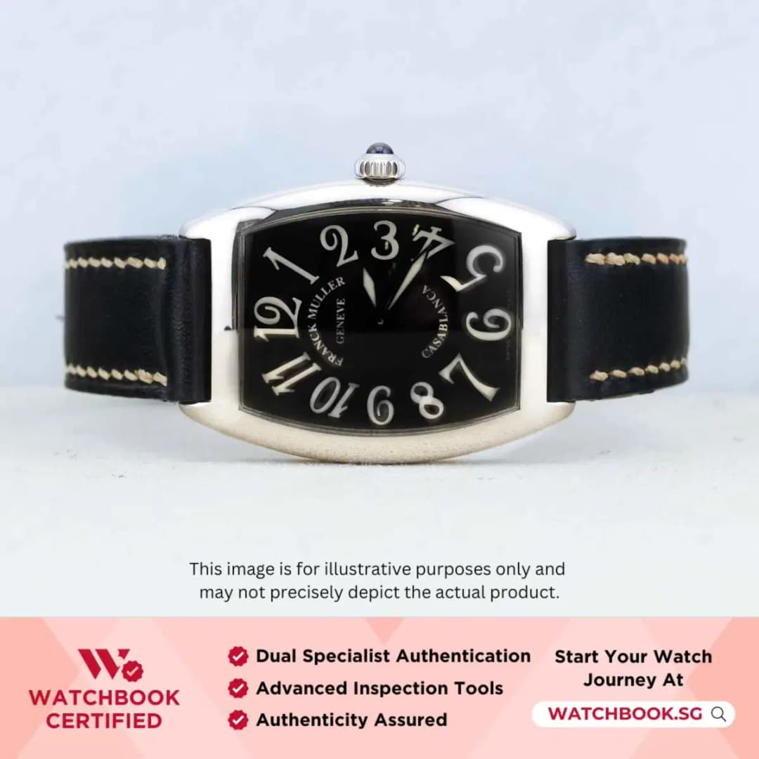 Franck Muller Curvex 1752 QZ C AC Black With Luminous Arabic Numeral