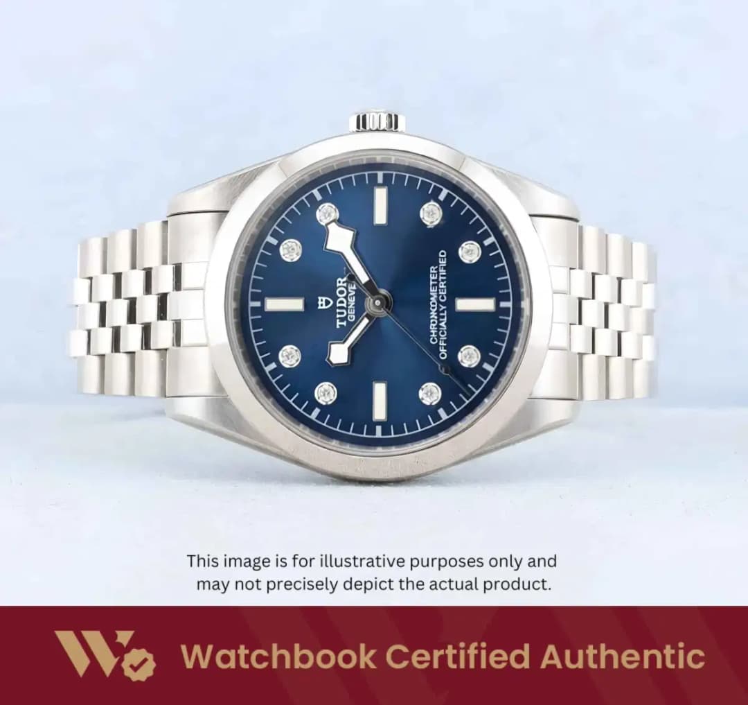 Tudor Black Bay 36 79640 Blue w 8 Point Diamonds