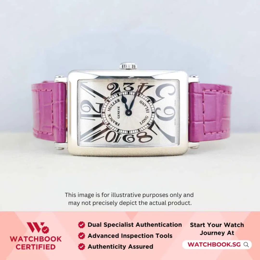 Franck Muller Long Island 952 QZ AC Silver w Black Arabic