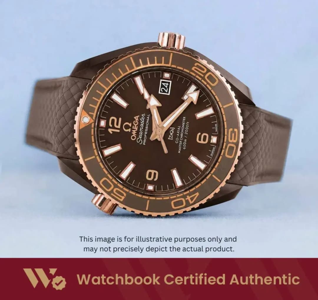 Omega Seamaster Planet Ocean 215.62.40.20.13.001 Brown w Arabic Numeral