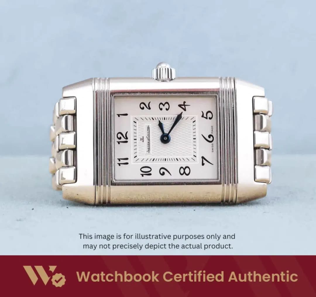 Jaeger LeCoultre JLC Reverso Duetto Q2668110 White w Arabic Numerals