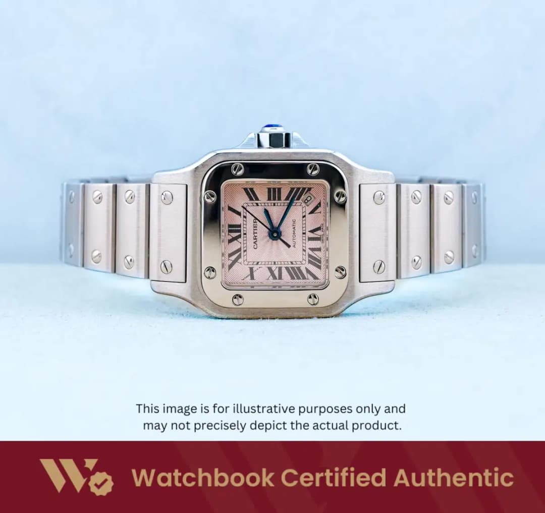 Cartier Santos Galbée W20062D6 Pink Guilloché w Roman