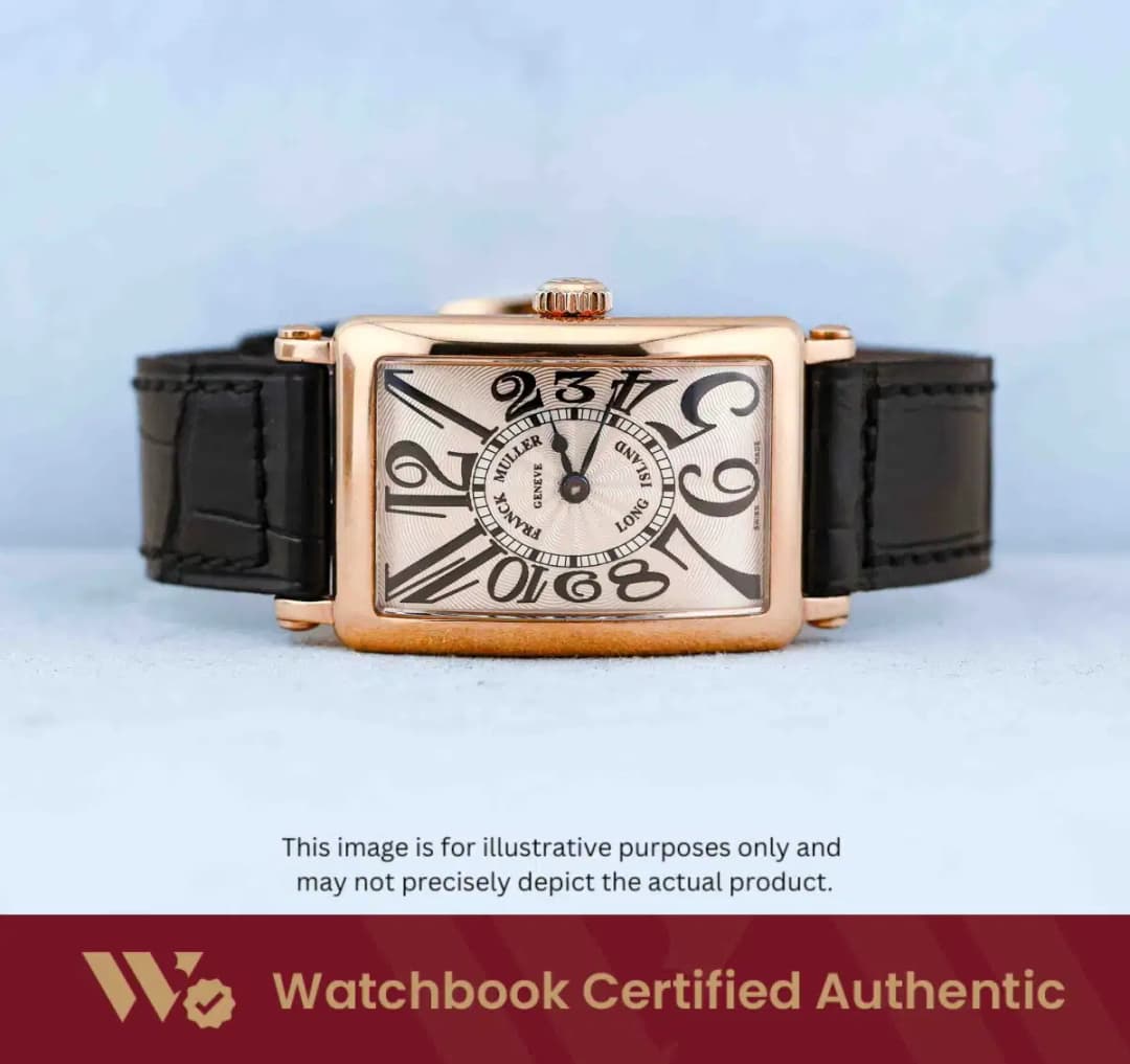 Franck Muller Long Island 900 QZ 5N Silver White w Black Arabic