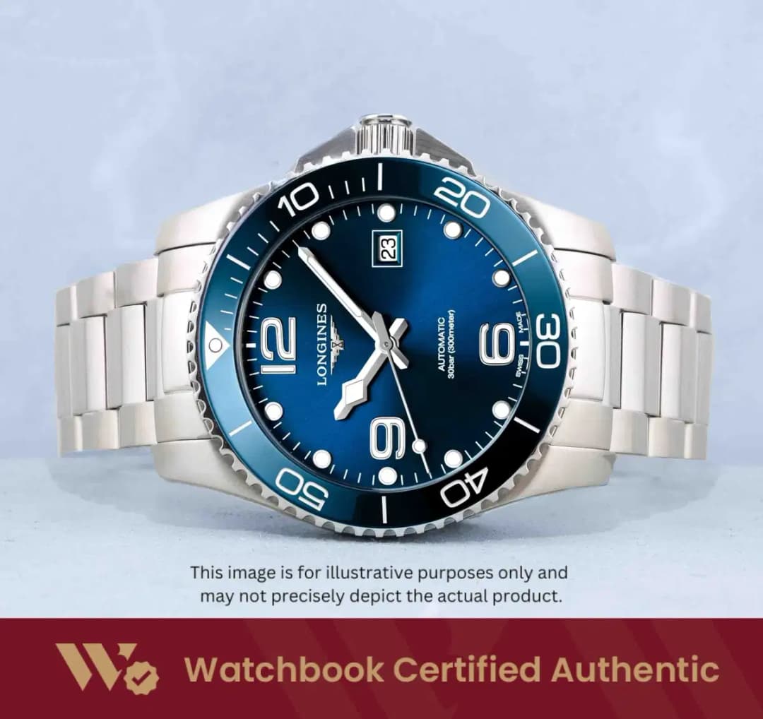 Longines HydroConquest L3.781.4.96.6 Blue w Index & Arabic