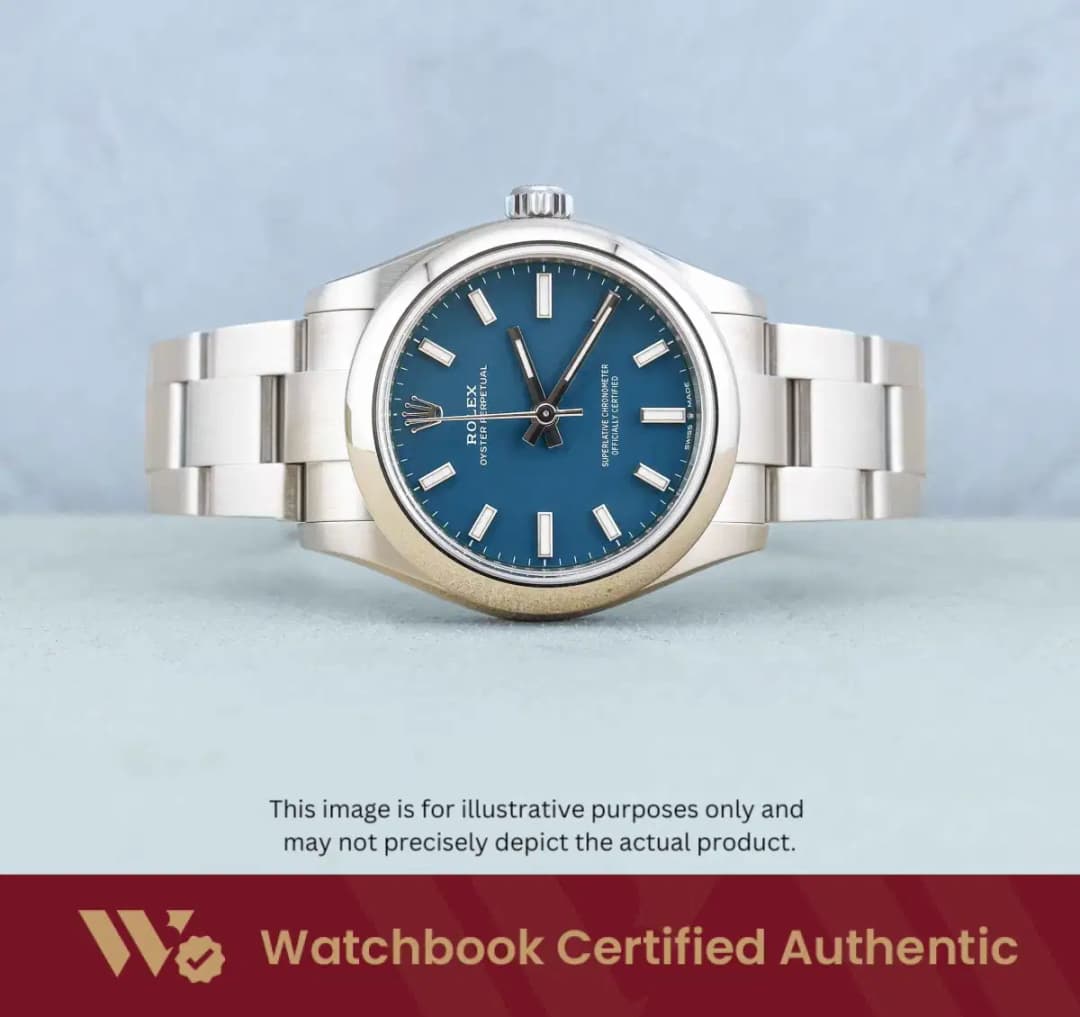 Rolex Oyster Perpetual 277200 Med Blue Oyster