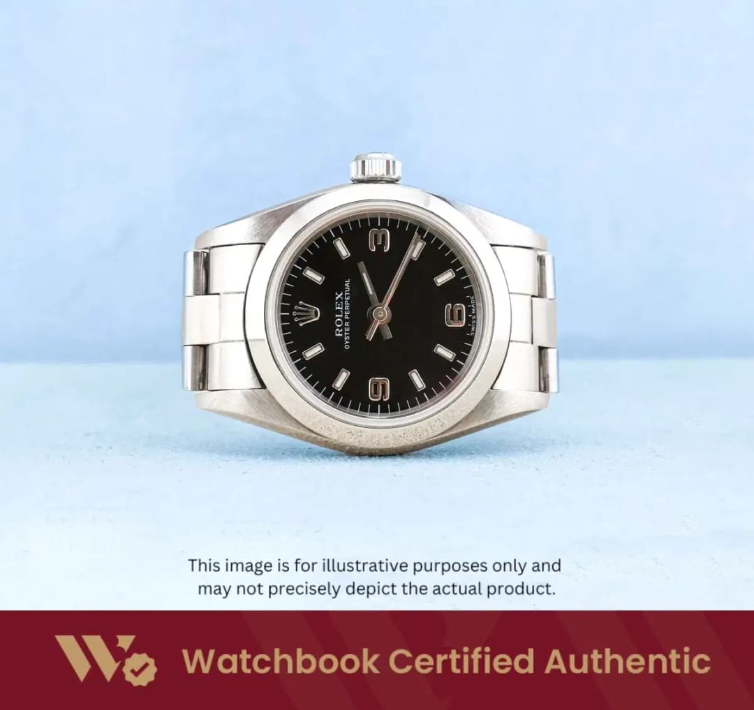 Rolex Oyster Perpetual 76080 Black Bracelet