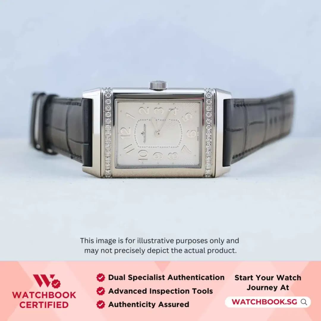 Jaeger LeCoultre JLC Grande Reverso Ultra Thin Q3208421 White w Silver Arabic