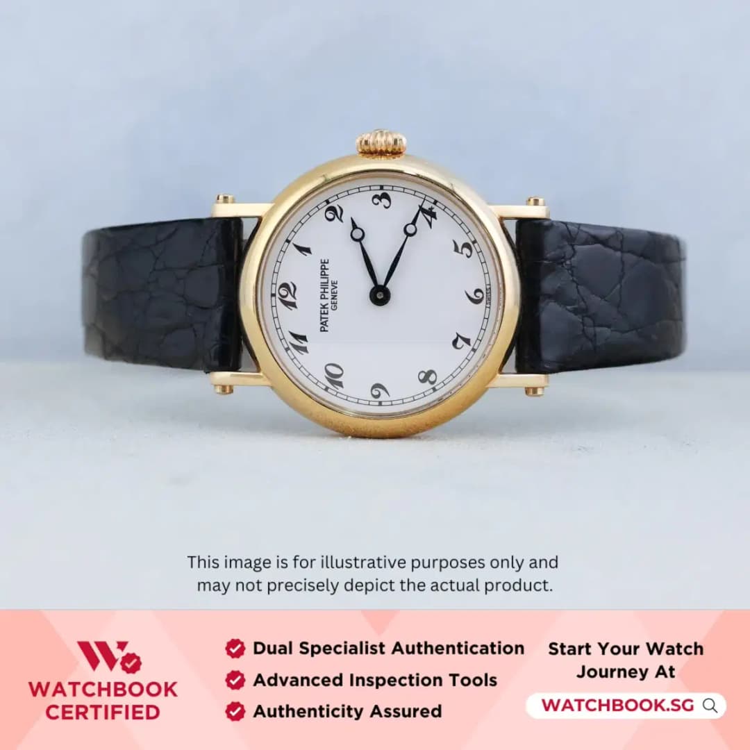 Patek Philippe Calatrava 4860J White w Black Arabic