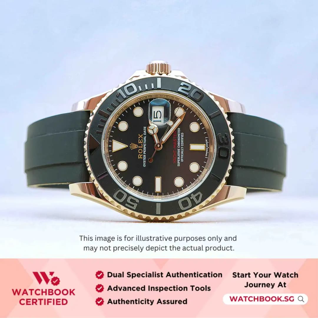 Rolex Yacht Master 116655 Black Oysterflex