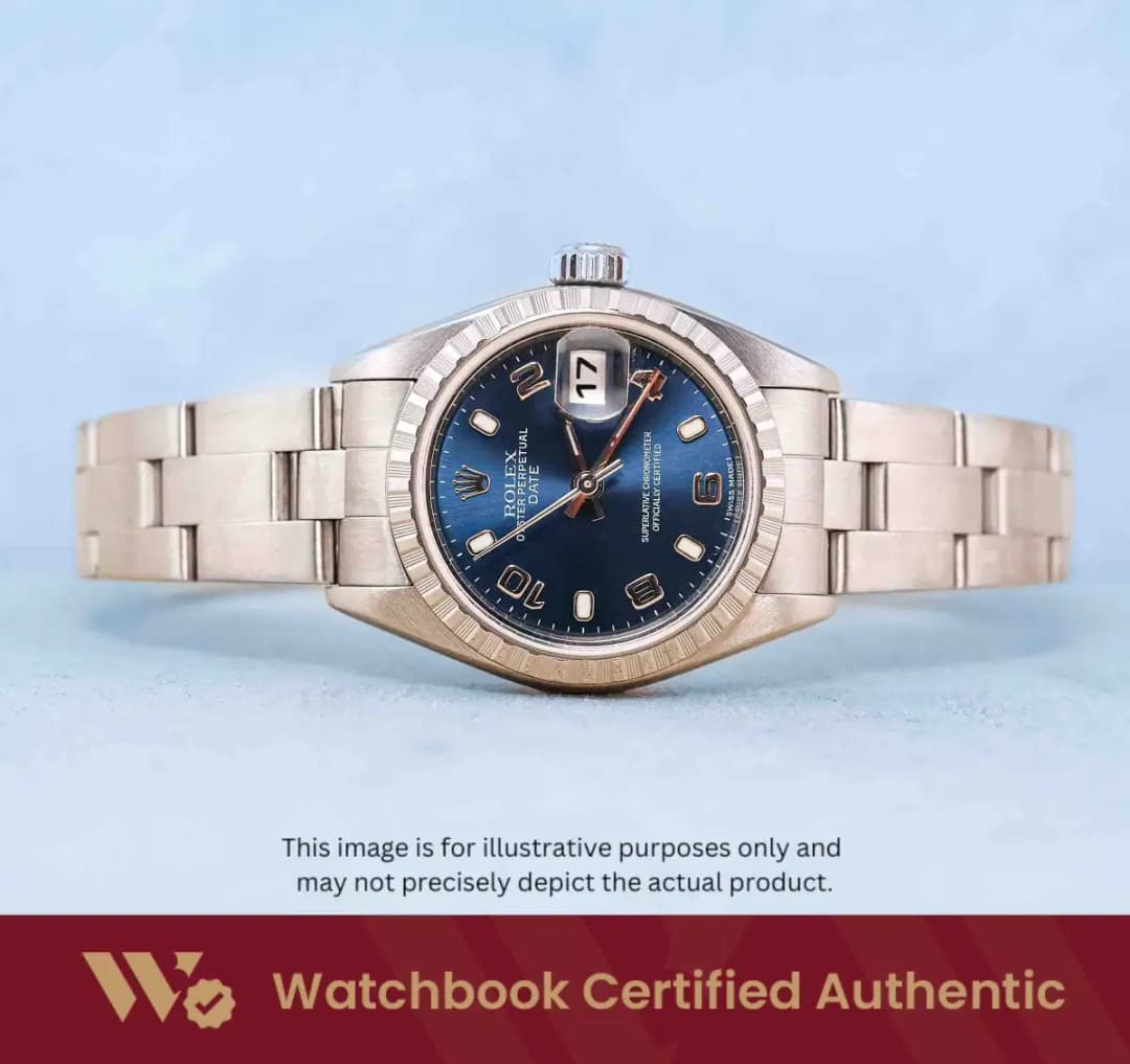 Rolex Oyster Perpetual Date 79240 Blue Index Oyster
