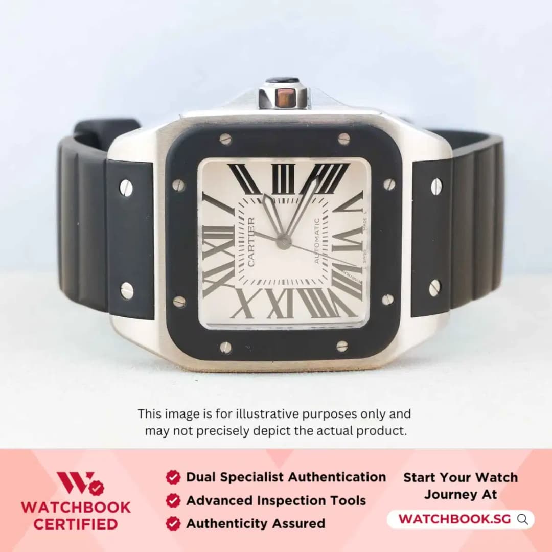 Cartier Santos 100 W20121U2 White Roman