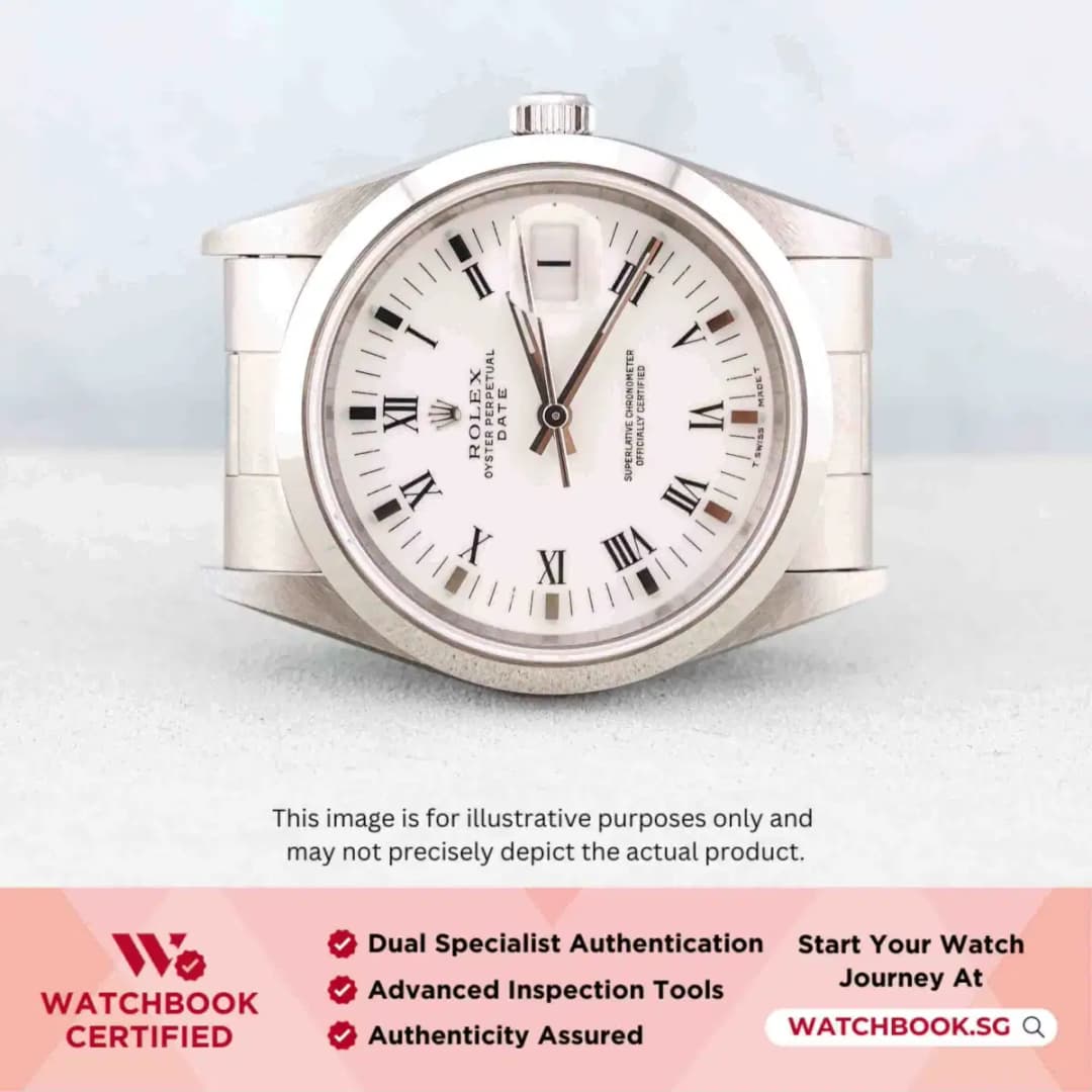 Rolex Oyster Perpetual Date 15200 White Roman