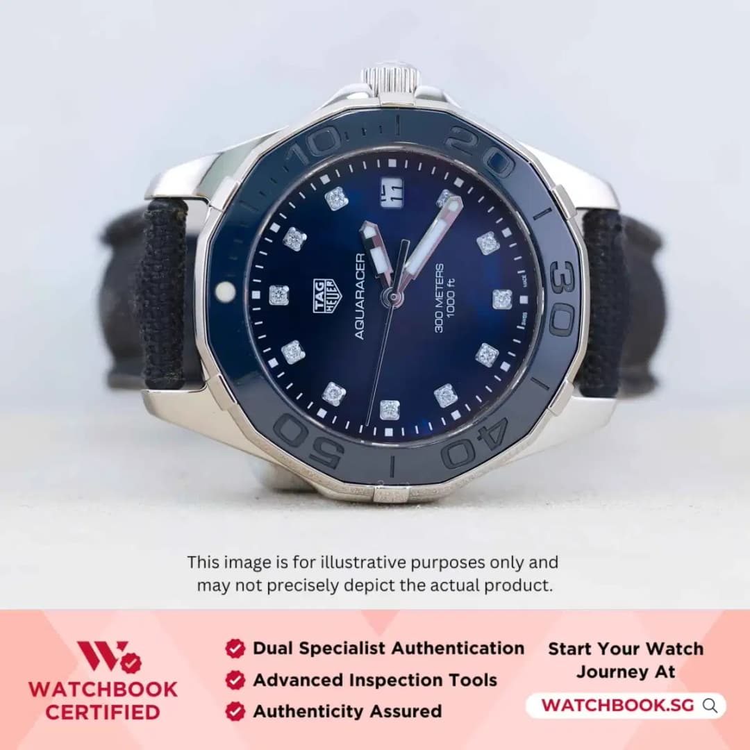Tag Heuer Aquaracer WAY131L.FT6091 Blue MOP w 11 Diamonds