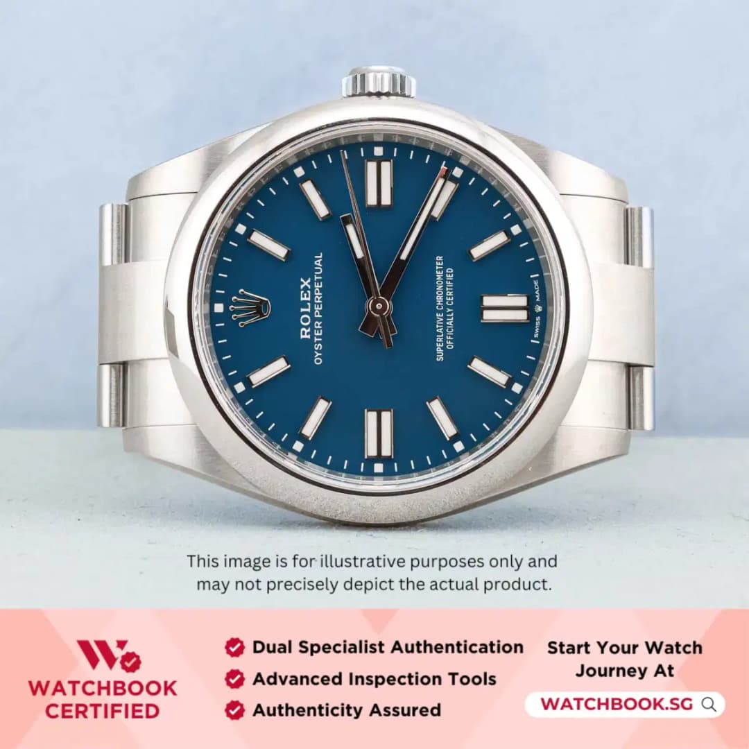 Rolex Oyster Perpetual 134300 Med Blue Oyster