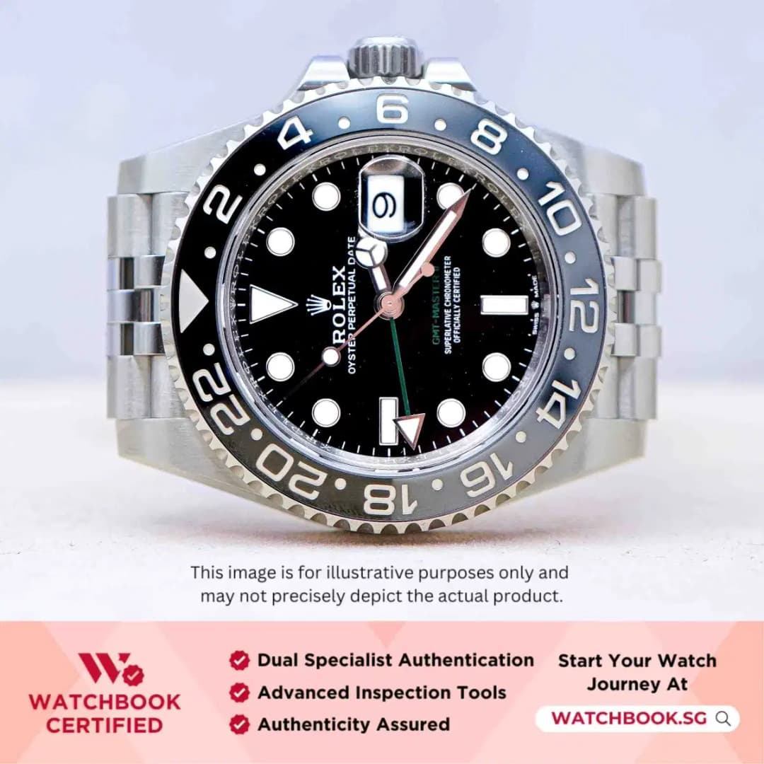 Rolex GMT Master II Bruce Wayne 126710GRNR Black